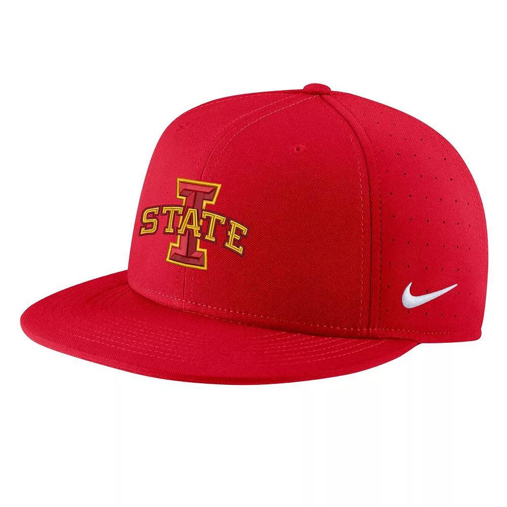 Men's Nike Cardinal Iowa State Cyclones Aero True Baseball Performance Fitted Hat, Size: 7 1/4, Red Product Image