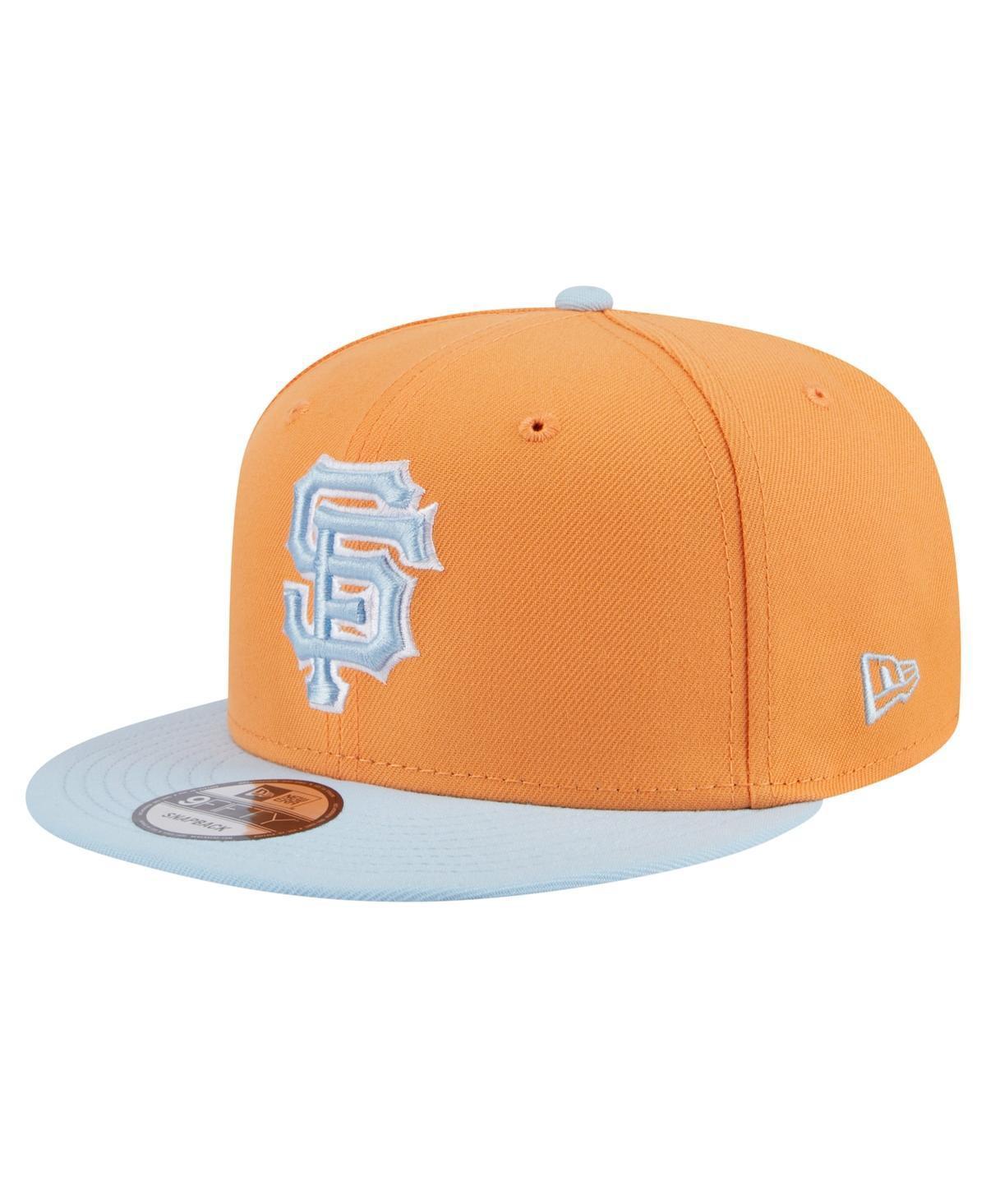 Men's New Era Orange San Francisco Giants Spring Color Two-Tone 9FIFTY Snapback Hat Product Image