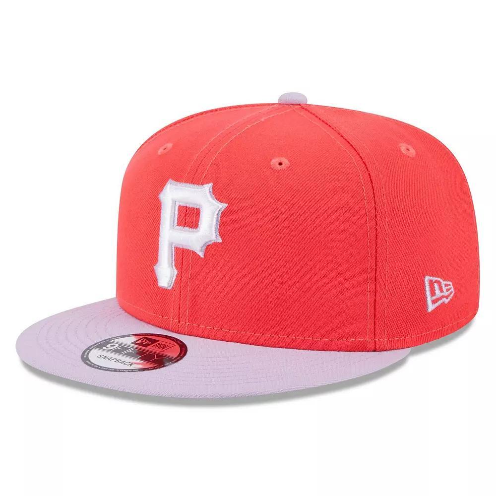 Men's New Era Red/Purple Pittsburgh Pirates Spring Basic Two-Tone 9FIFTY Snapback Hat Product Image