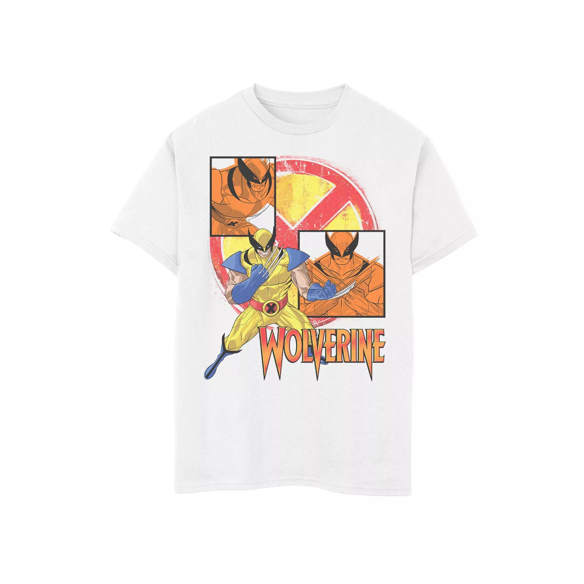 Boys 8-20 Marvel X-Men Wolverine Collage Panel Logo Graphic Tee, Boy's, Size: XS, White Product Image