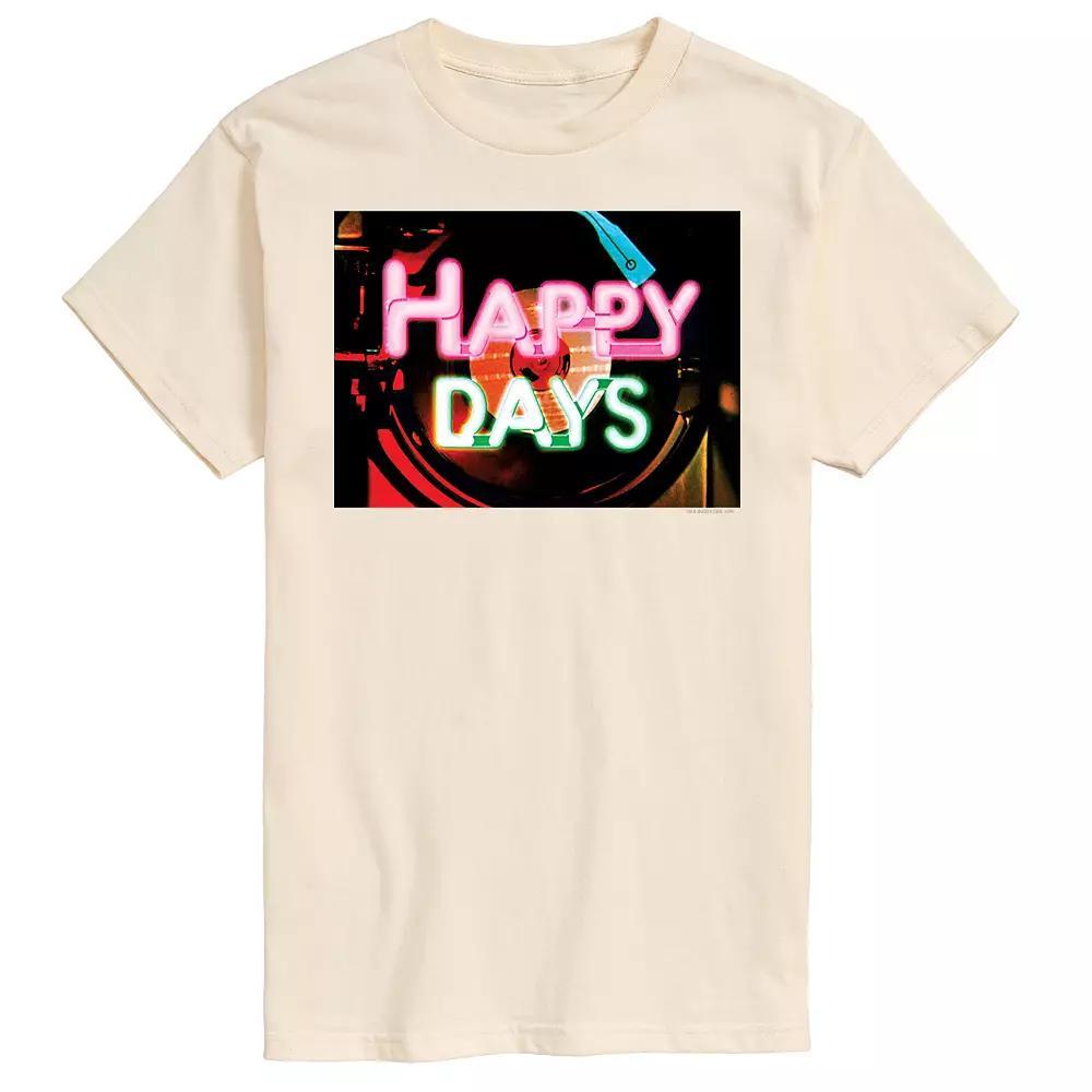 Mens Happy Days Jukebox Logo Graphic Tee Product Image