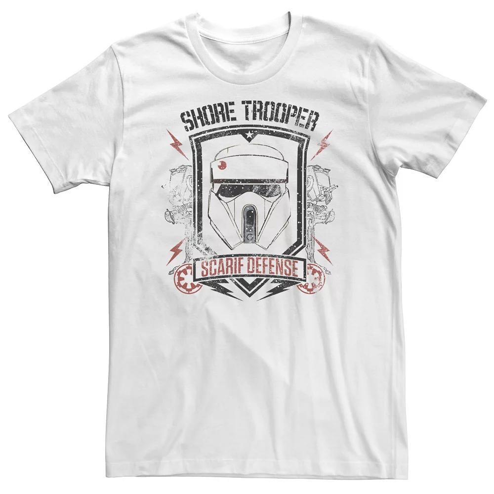 Big & Tall Star Wars Rogue One Shoretrooper Scarif Defense Tee, Men's, Size: 4XL, White Product Image