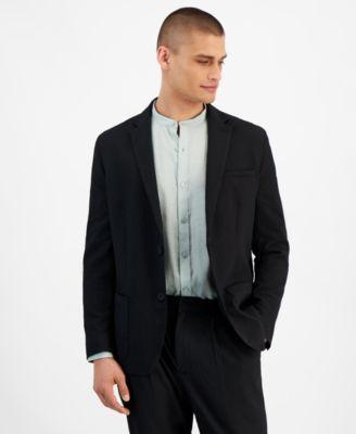 Alfani Mens Classic-Fit Textured Seersucker Suit Jacket, Created for Macys Product Image