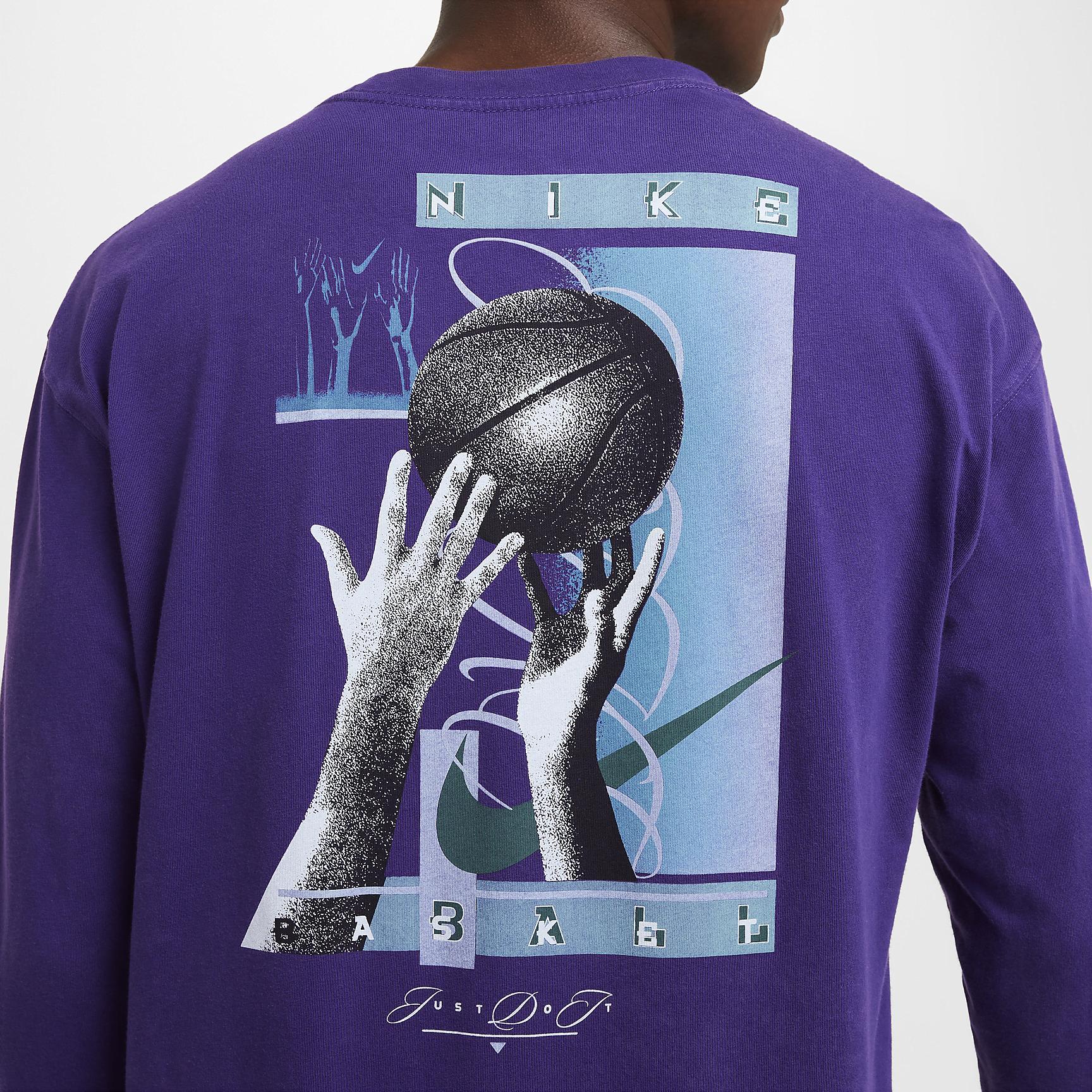 Nike Men's Max90 Long-Sleeve Basketball T-Shirt Product Image