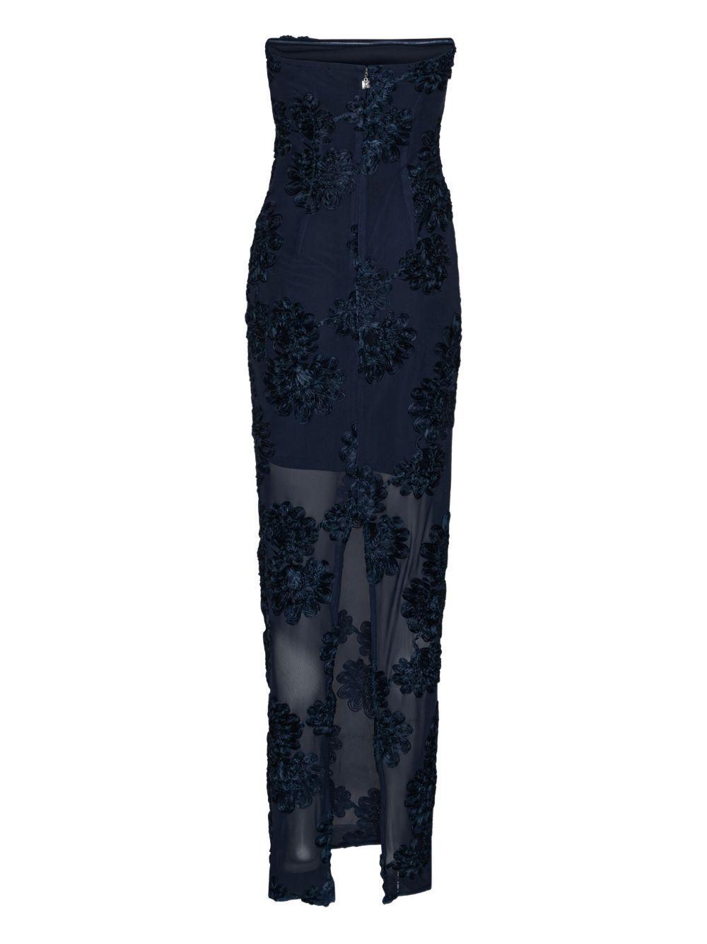 floral-mesh maxi dress Product Image