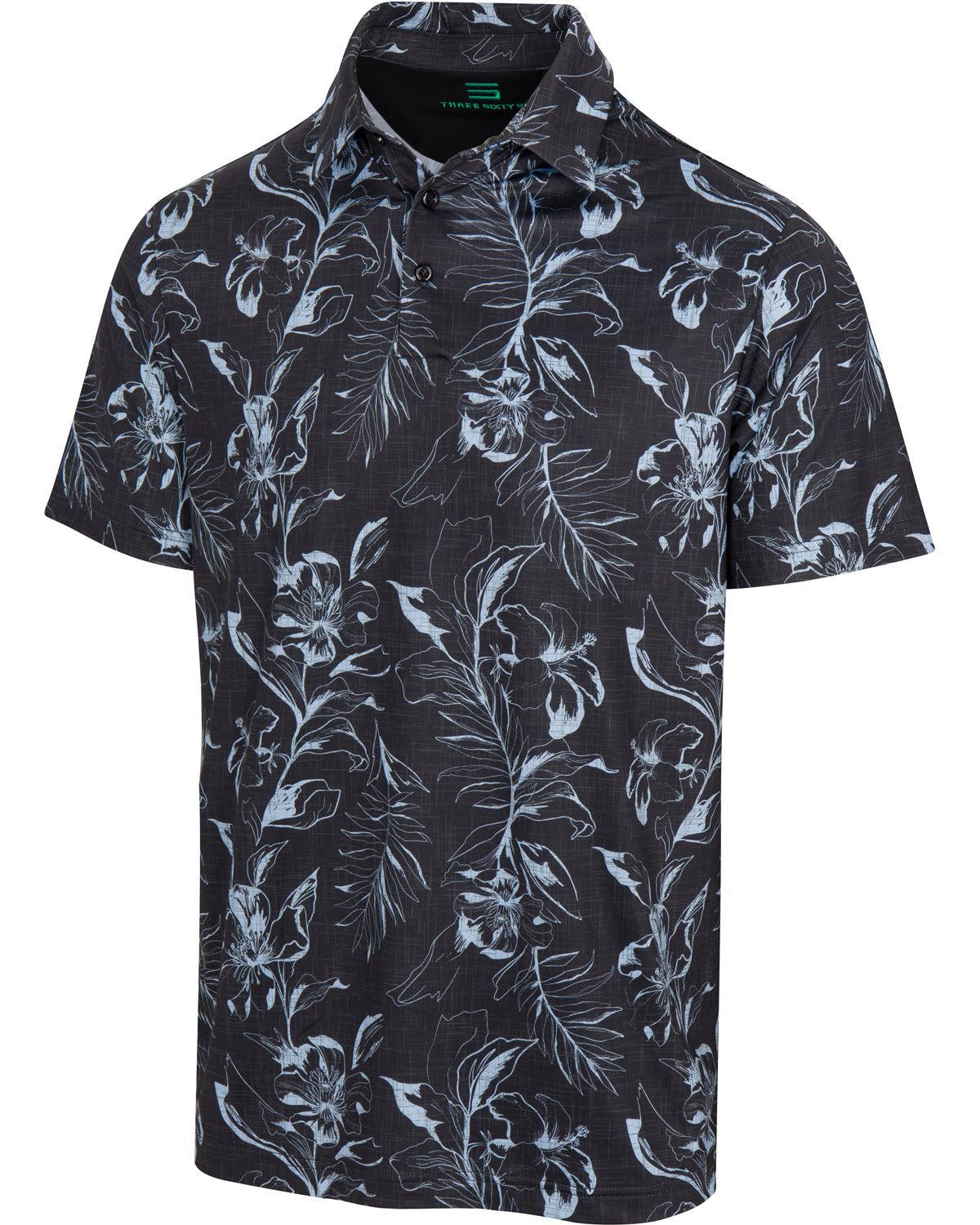 Three Sixty Six Men’s Print Golf Polos Male Product Image