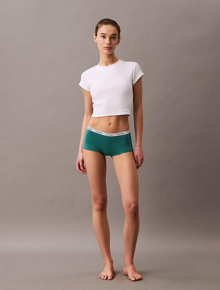 Calvin Klein Womens Modern Logo Boyshort - Purple Product Image