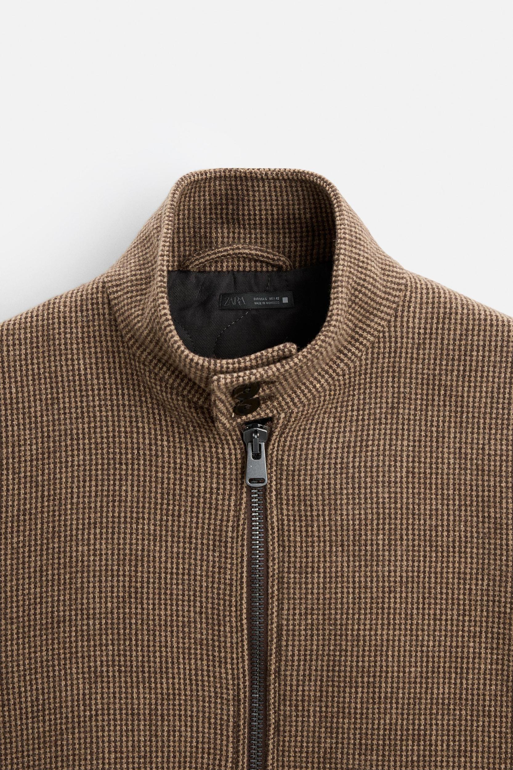 HOUNDSTOOTH TEXTURED JACKET Product Image