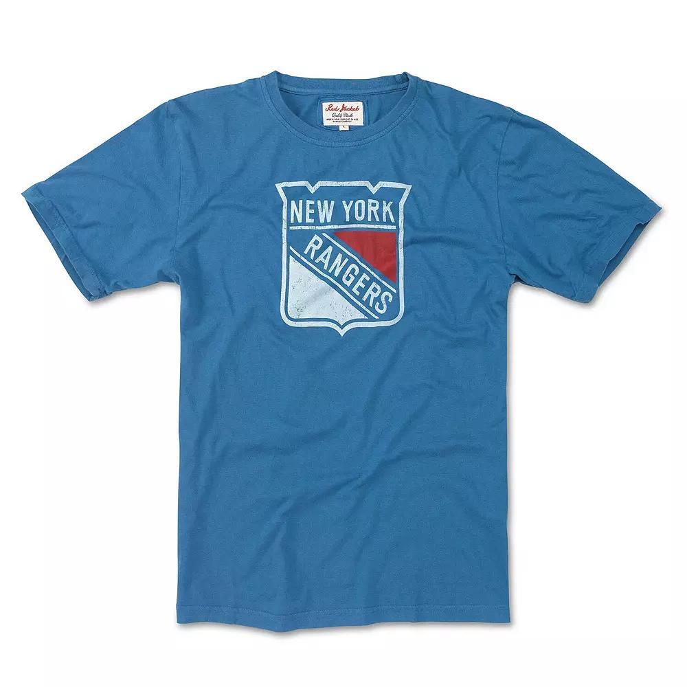 Men's American Needle Blue New York Rangers Brass Tacks T-Shirt, Size: Large, Ran Blue Product Image