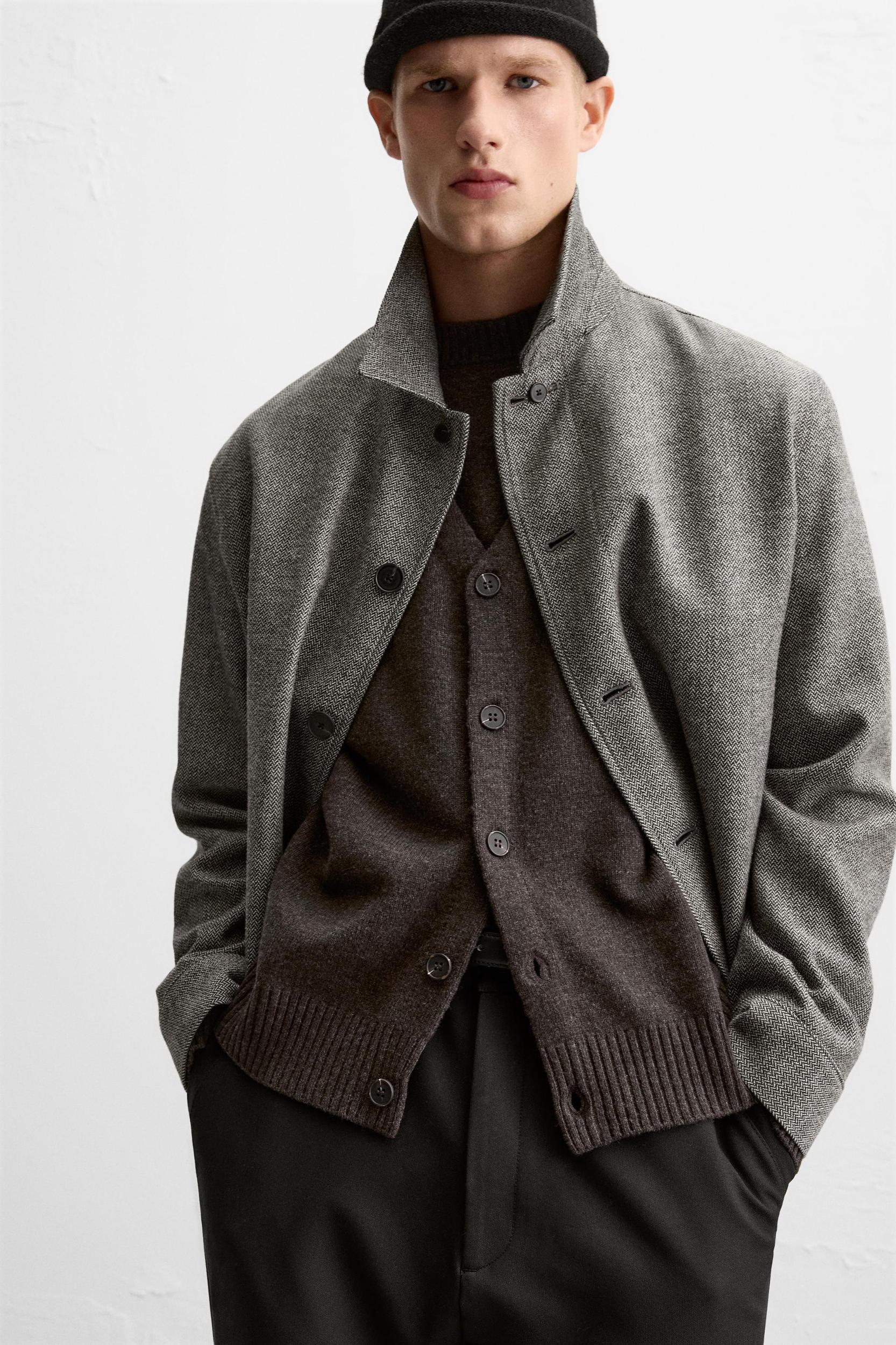HERRINGBONE OVERSHIRT Product Image