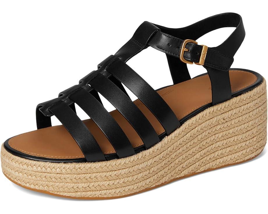 Platfforms Leather/Cork Heeled Ankle-Strap Sandals Product Image