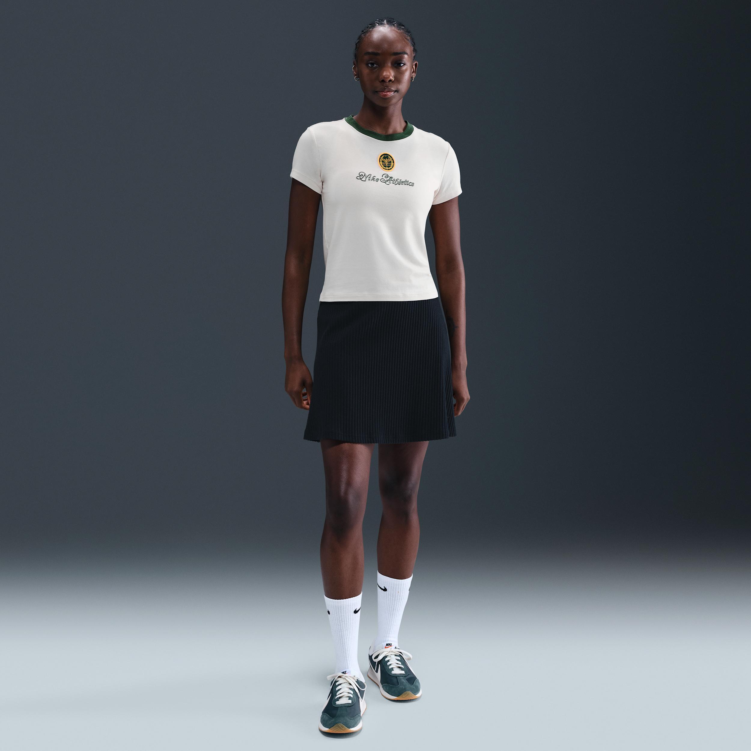 Women's Nike Sportswear Chill Knit Slim Cropped Graphic T-Shirt Product Image