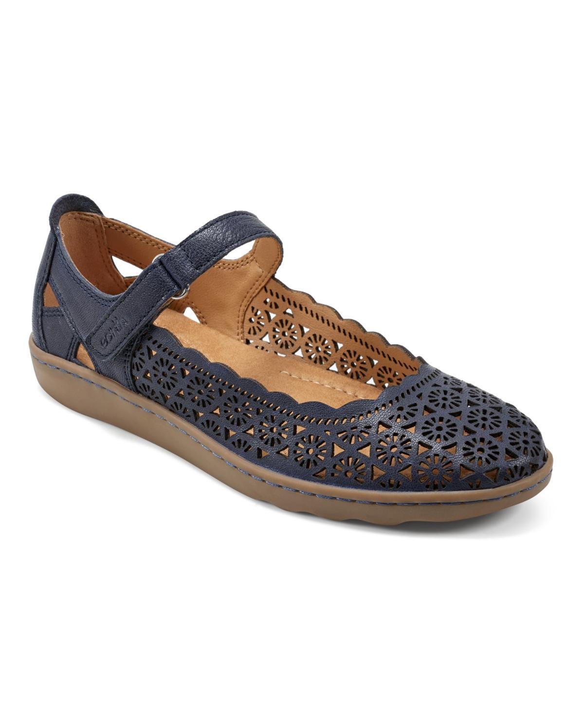 Earth Womens Lady Round Toe Casual Slip-on Flat Shoes Product Image