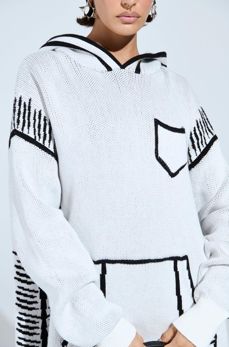 SKETCH IT KNIT SWEATSHIRT DRESS Product Image