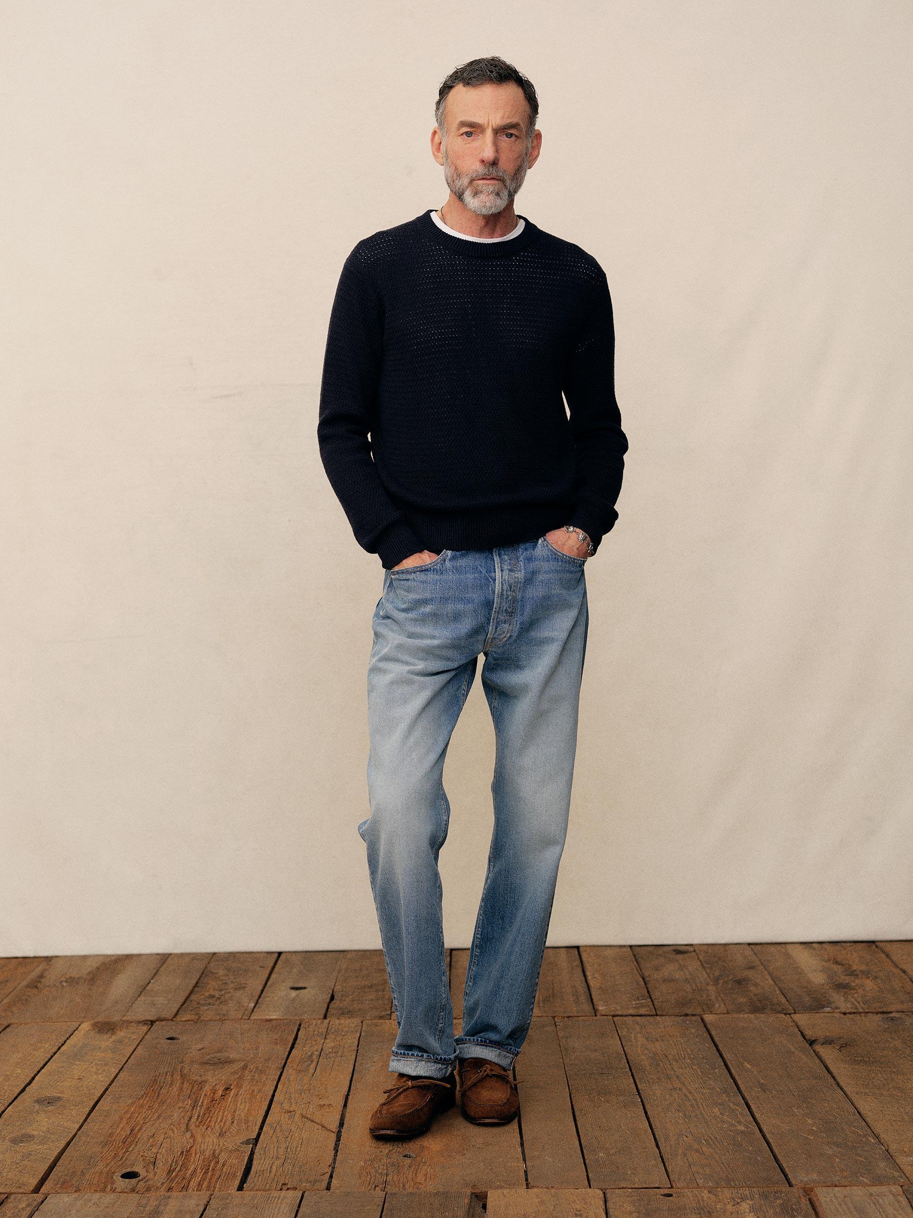 Mens Fine Wool Jumper Product Image