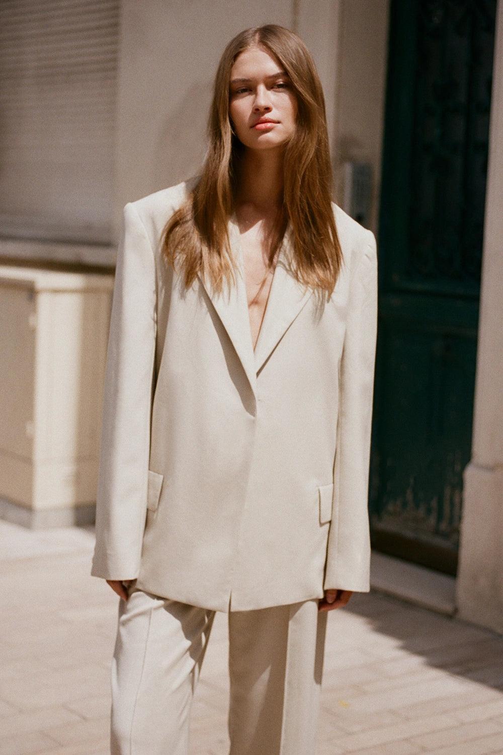 Emilie Trouser Beige Product Image