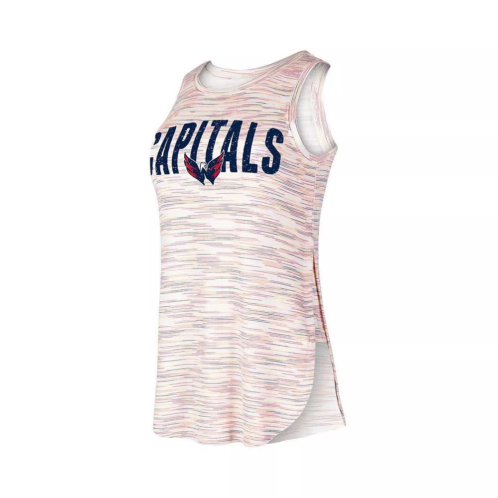 Women's Concepts Sport Washington Capitals Sunray Multicolor Tri-Blend Tank Top, Size: Medium, Team Product Image