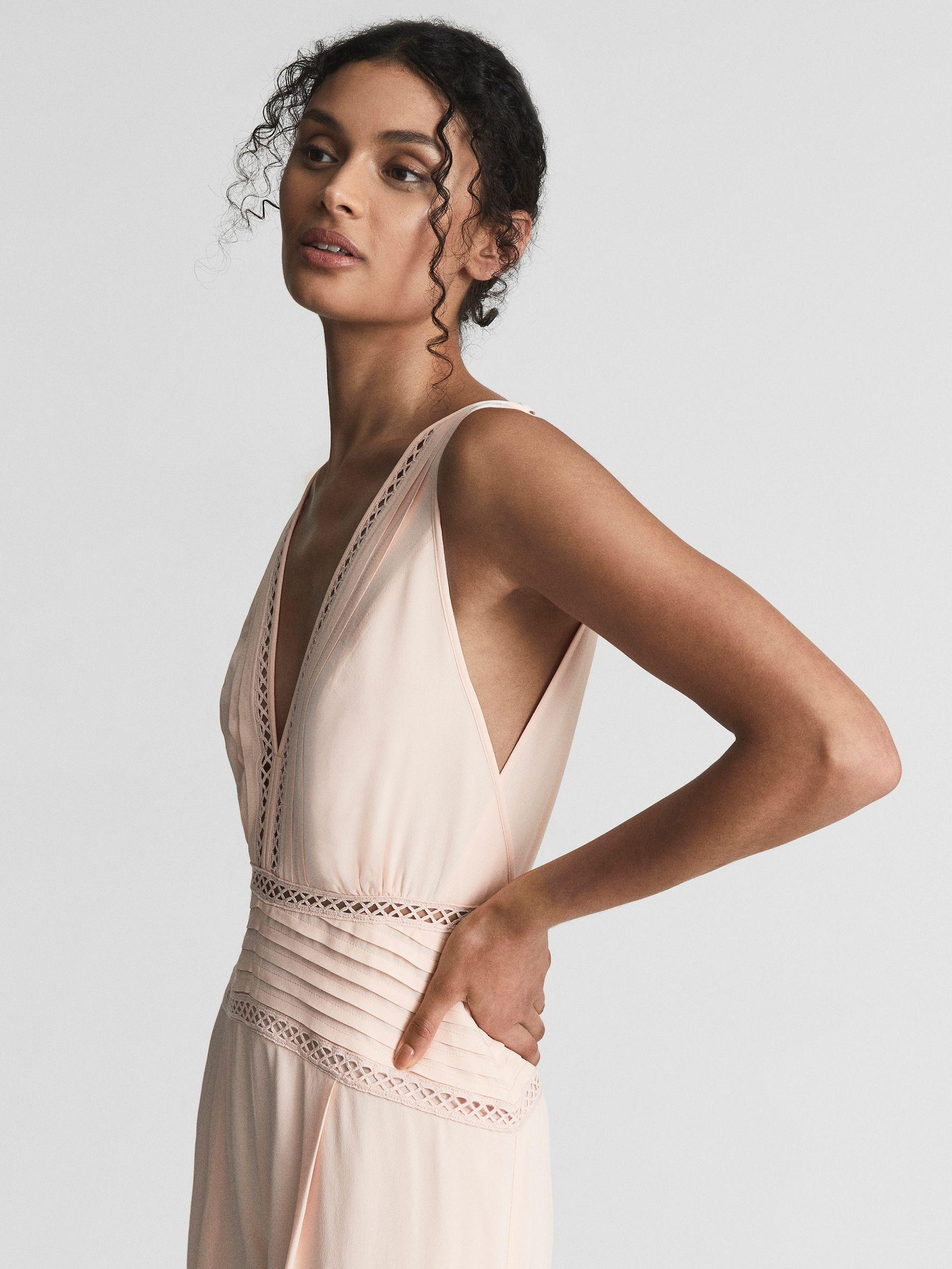 Regular Wide Leg Resort Jumpsuit in Blush Product Image