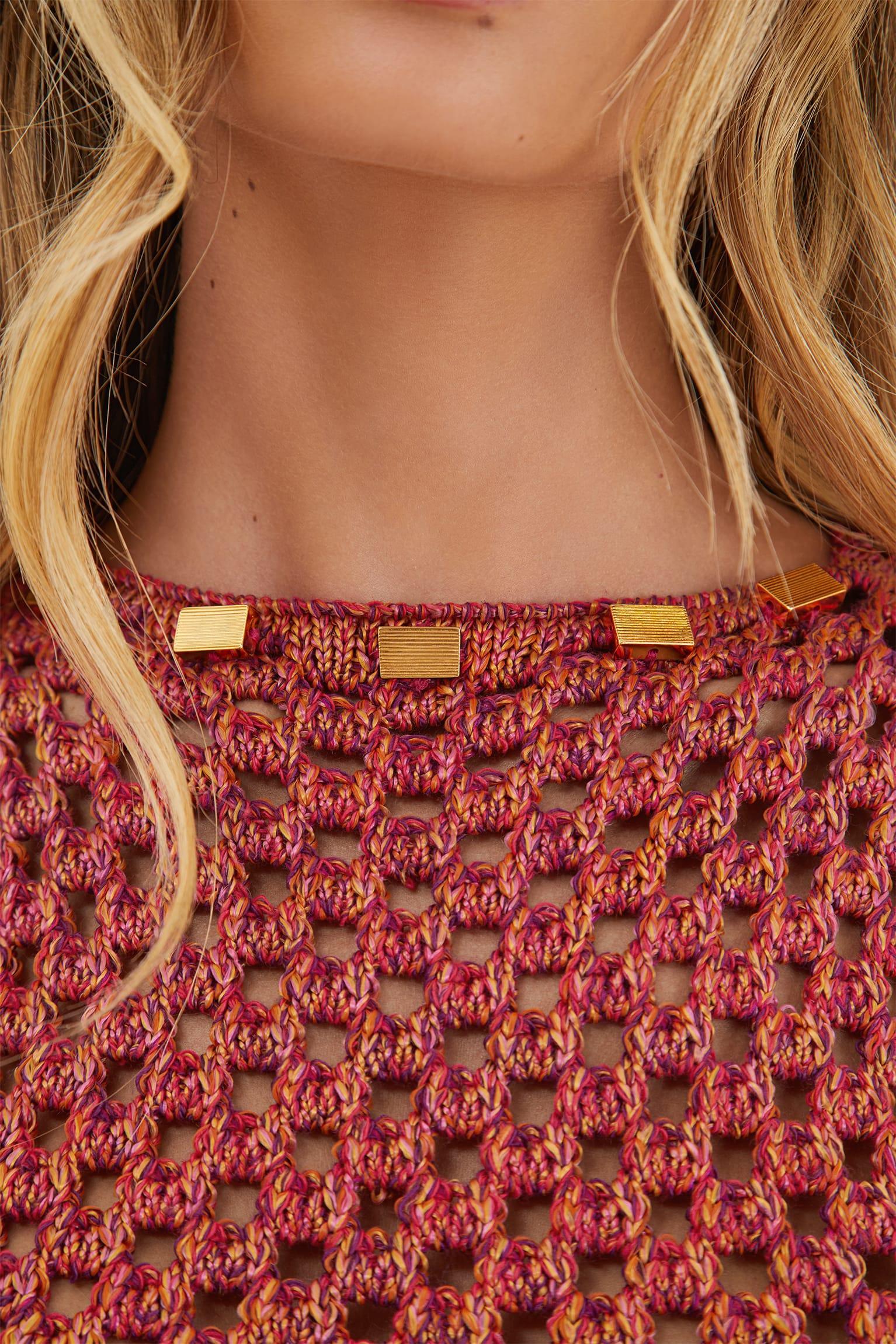 Knit Aria Blouse - Berry Burst Product Image
