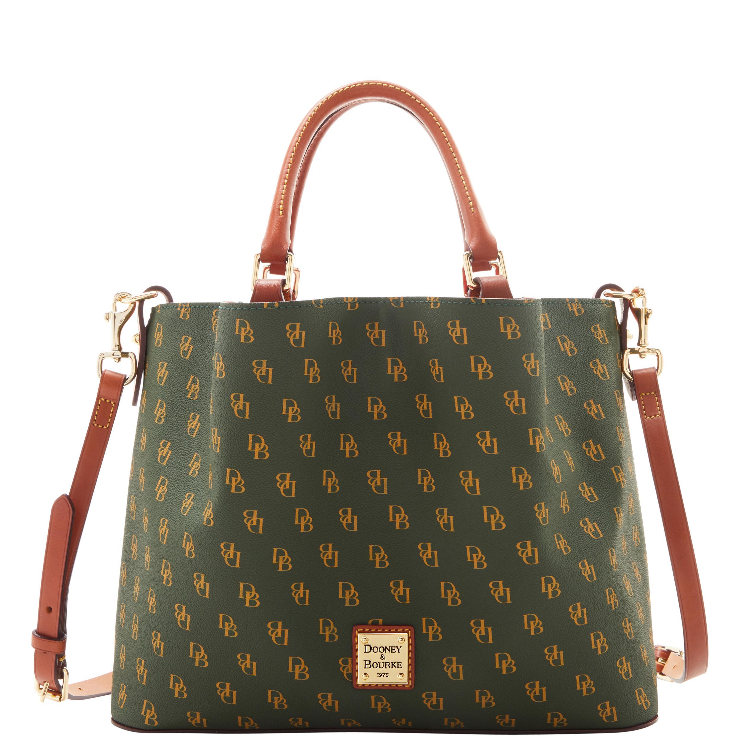 Dooney & Bourke Womens Gretta Coated Cotton Brenna Bag in Fuchsia Product Image