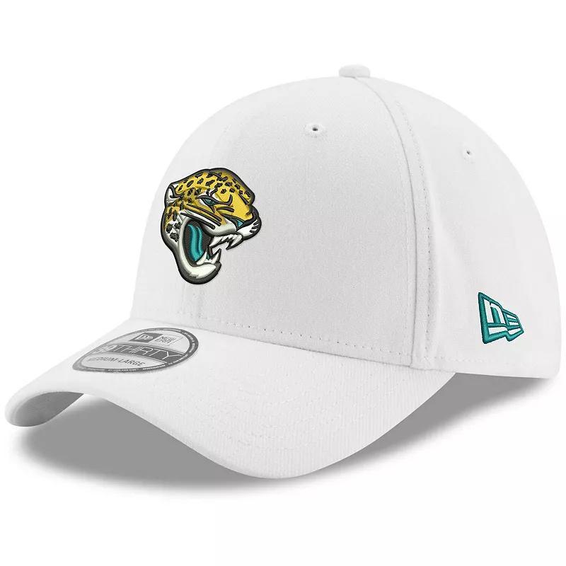 Men's New Era White Jacksonville Jaguars Iced 39THIRTY Flex Hat, Size: Large/XL Product Image