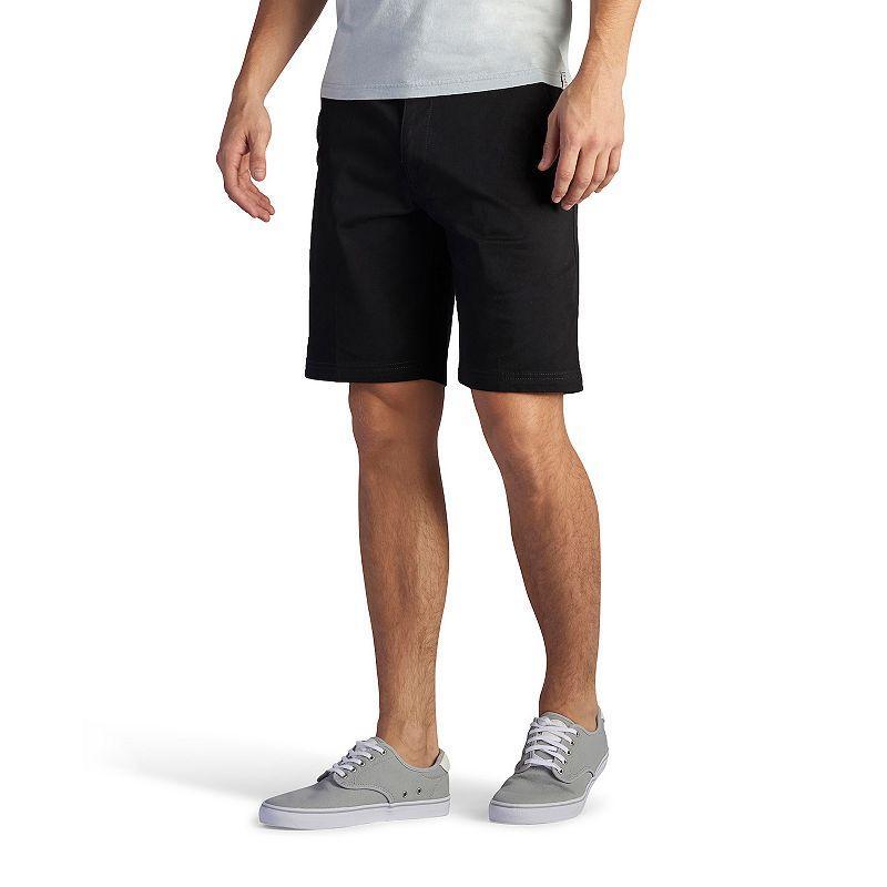 Men's Lee® 10" Extreme Motion Flat Front Shorts, Size: 38, Black Product Image