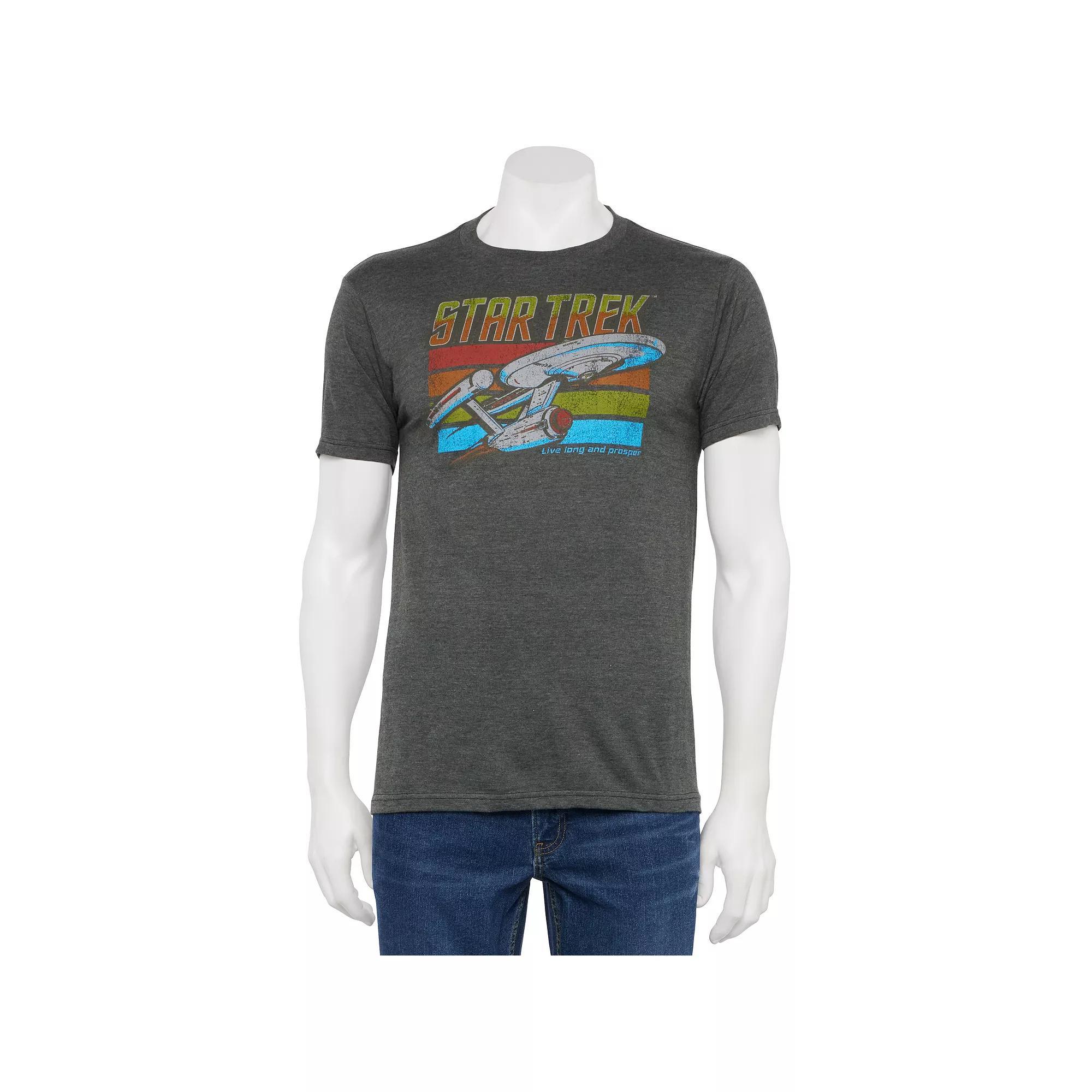 Men's Star Trek Enterprise Starship Graphic Tee, Size: XXL, Grey Heather Product Image