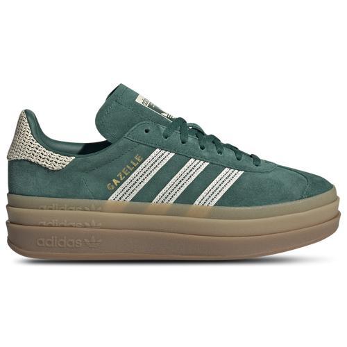 Womens adidas Gazelle Bold Athletic Shoe - Clear Sky / Cream White / Gold Metallic / Gum Product Image