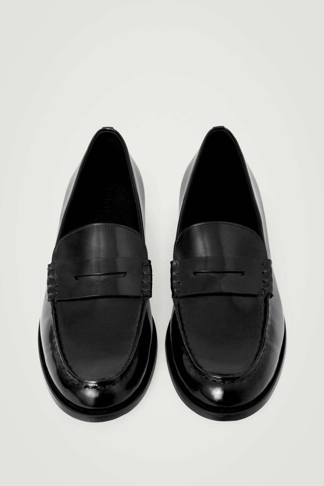 LEATHER PENNY LOAFERS Product Image