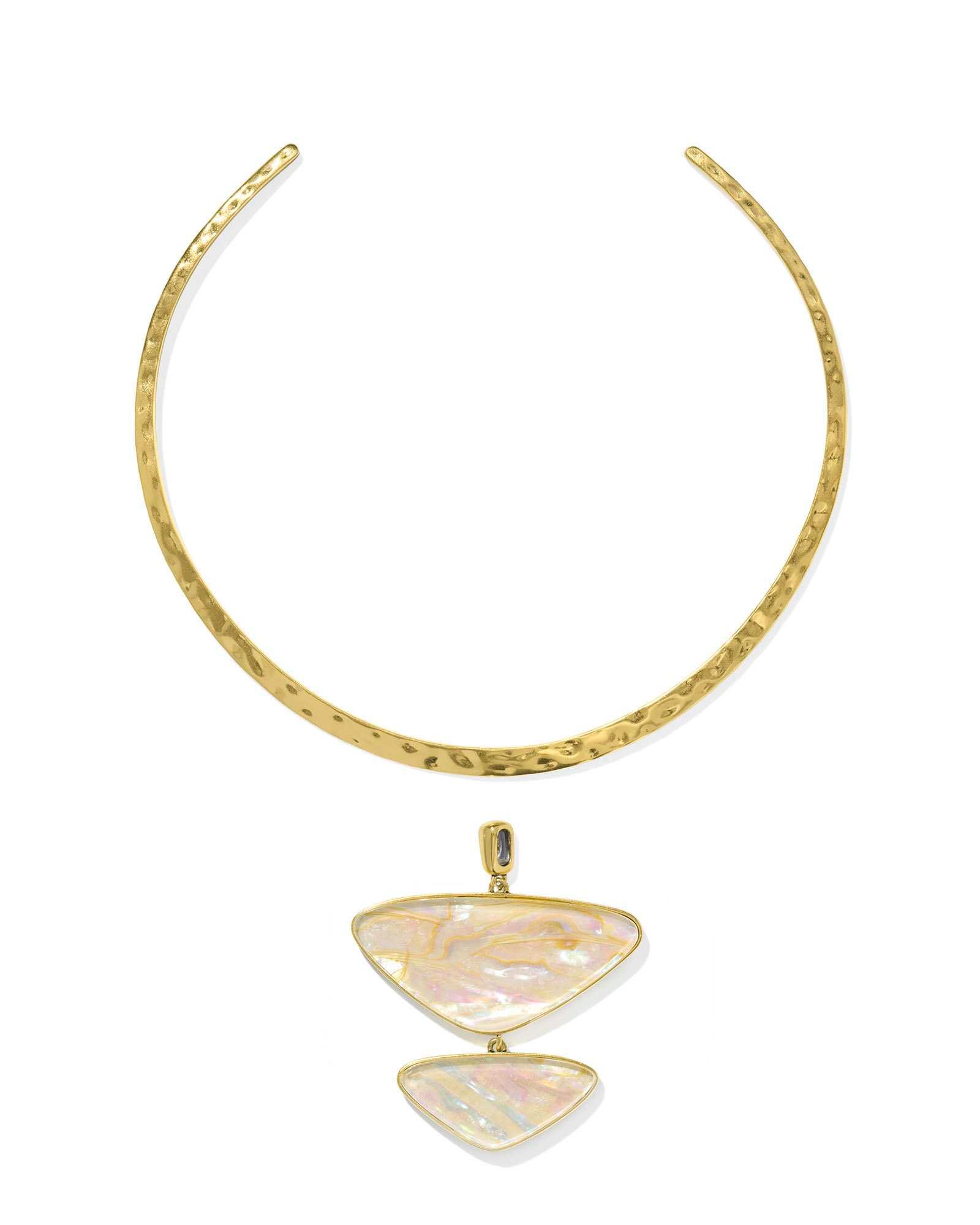 Margot Vintage Gold Statement Necklace Product Image