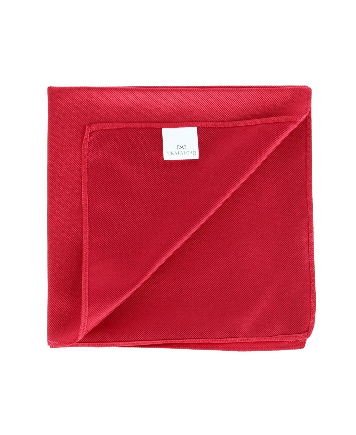 Trafalgar Mens The Gatsby Solid 12 inch Silk Pocket Square Product Image