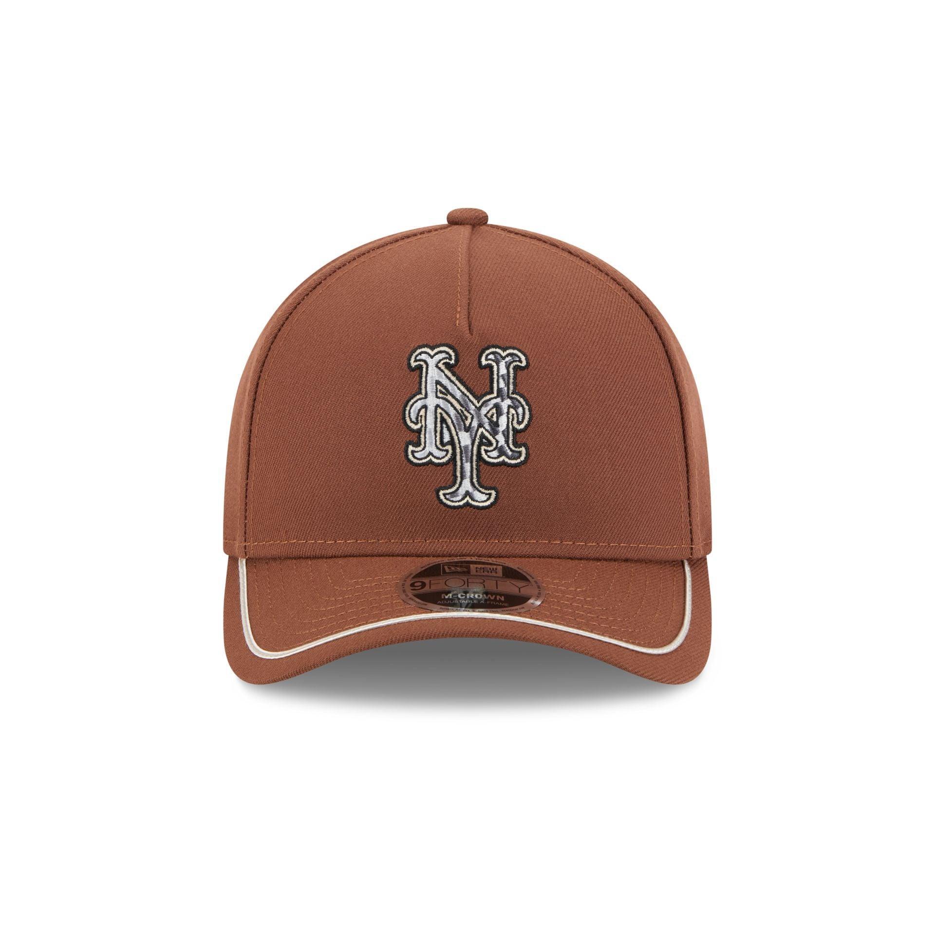 New York Mets Motorsport 9FORTY M-Crown A-Frame Snapback Hat Male Product Image