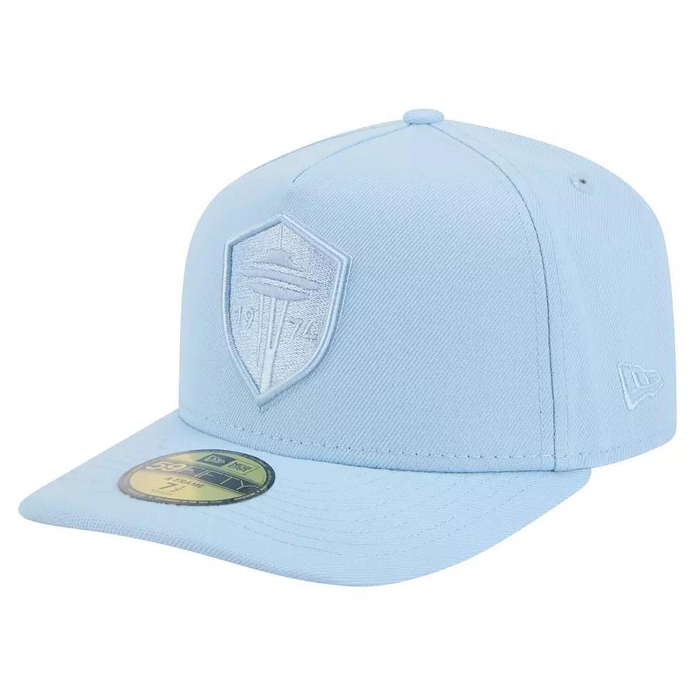 Men's New Era  Gray New York Knicks Colorpack A-Frame Pinch Front 9FIFTY Snapback Hat, Grey Product Image