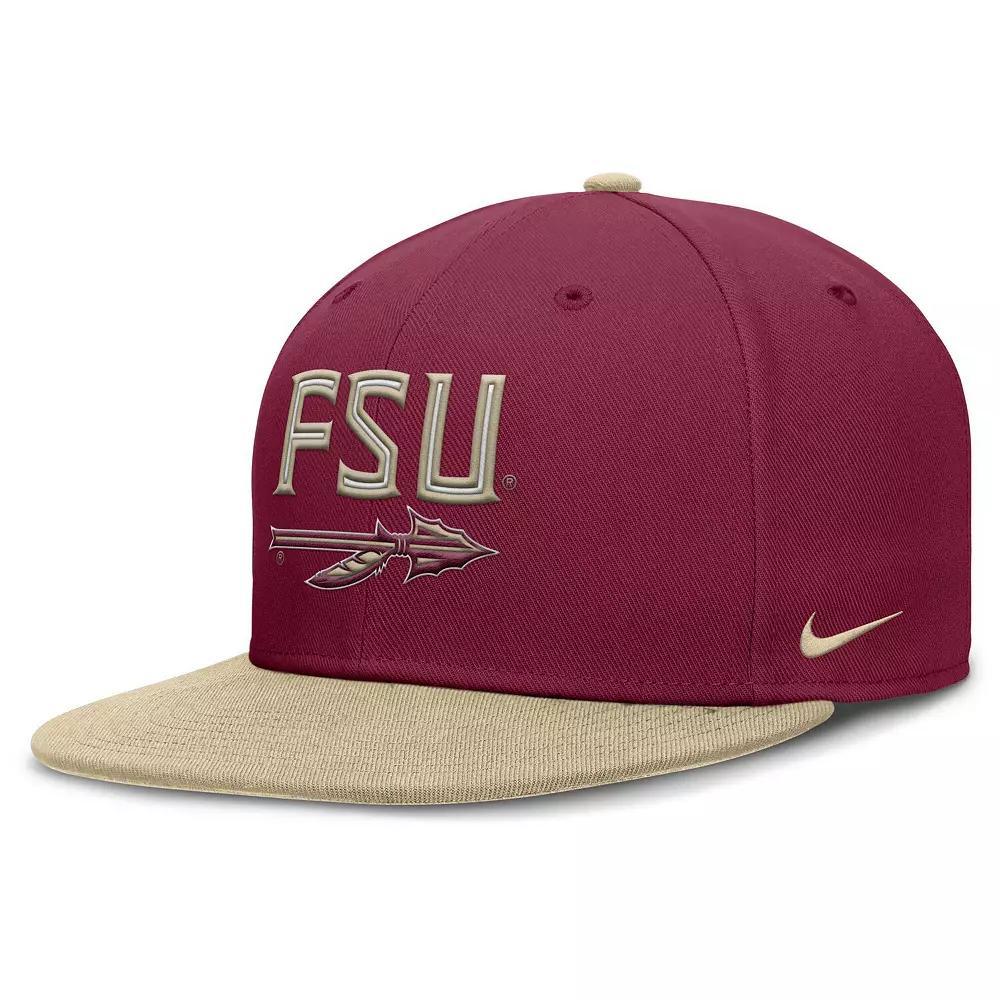 Men's Nike Garnet/Gold Florida State Seminoles Two-Tone Primetime Performance Fitted Hat, Size: 7 3/4, Red Product Image