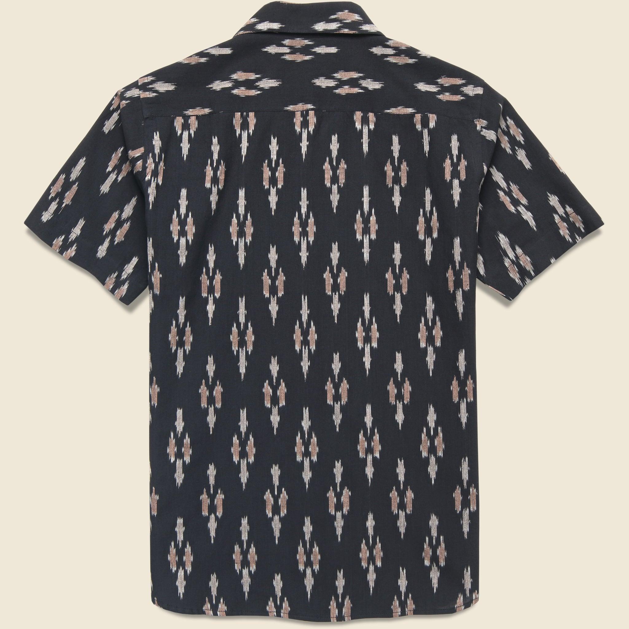 Handwoven Ikat Shirt - Black Product Image