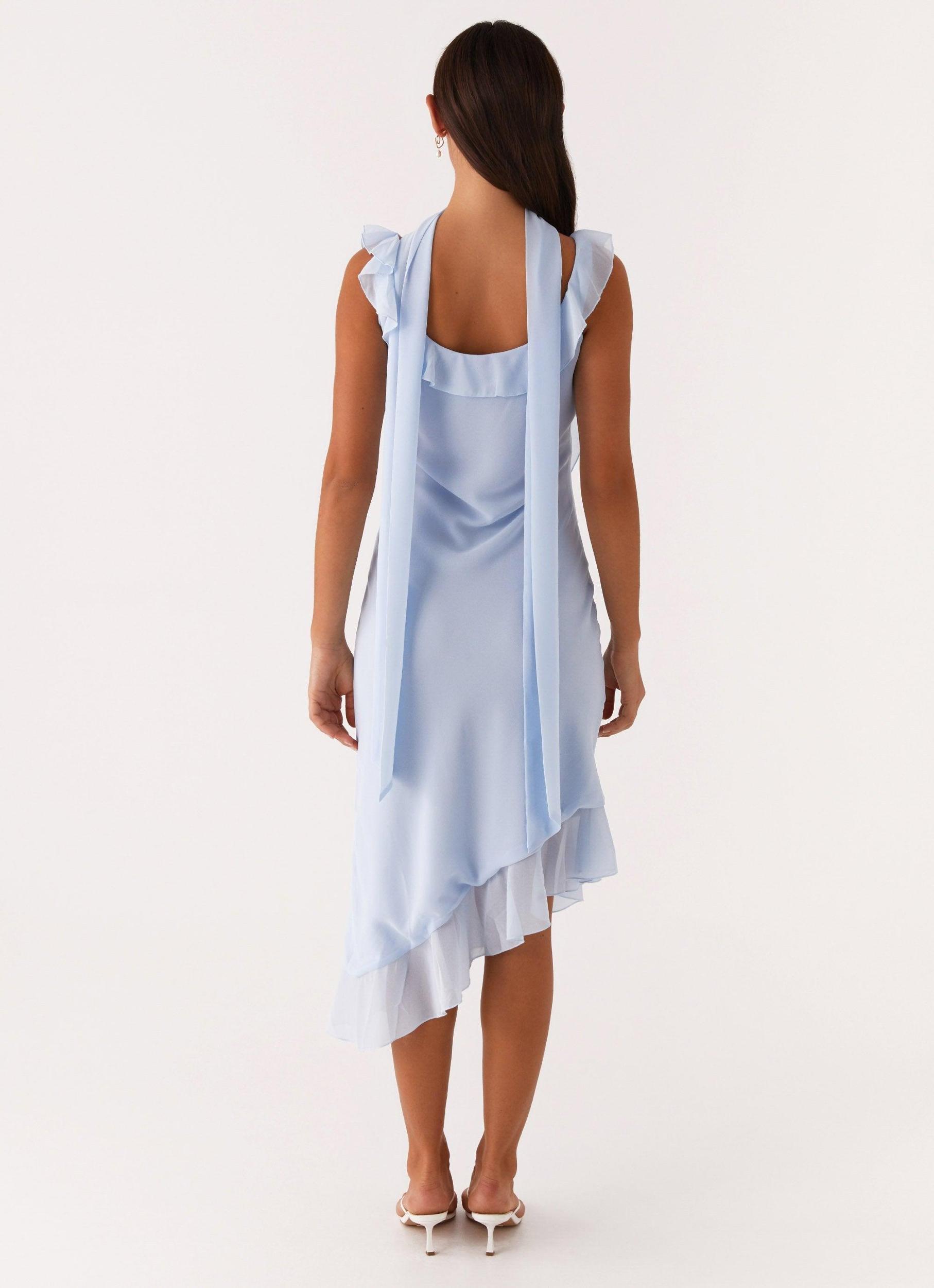Fariday Midi Dress - Blue Product Image