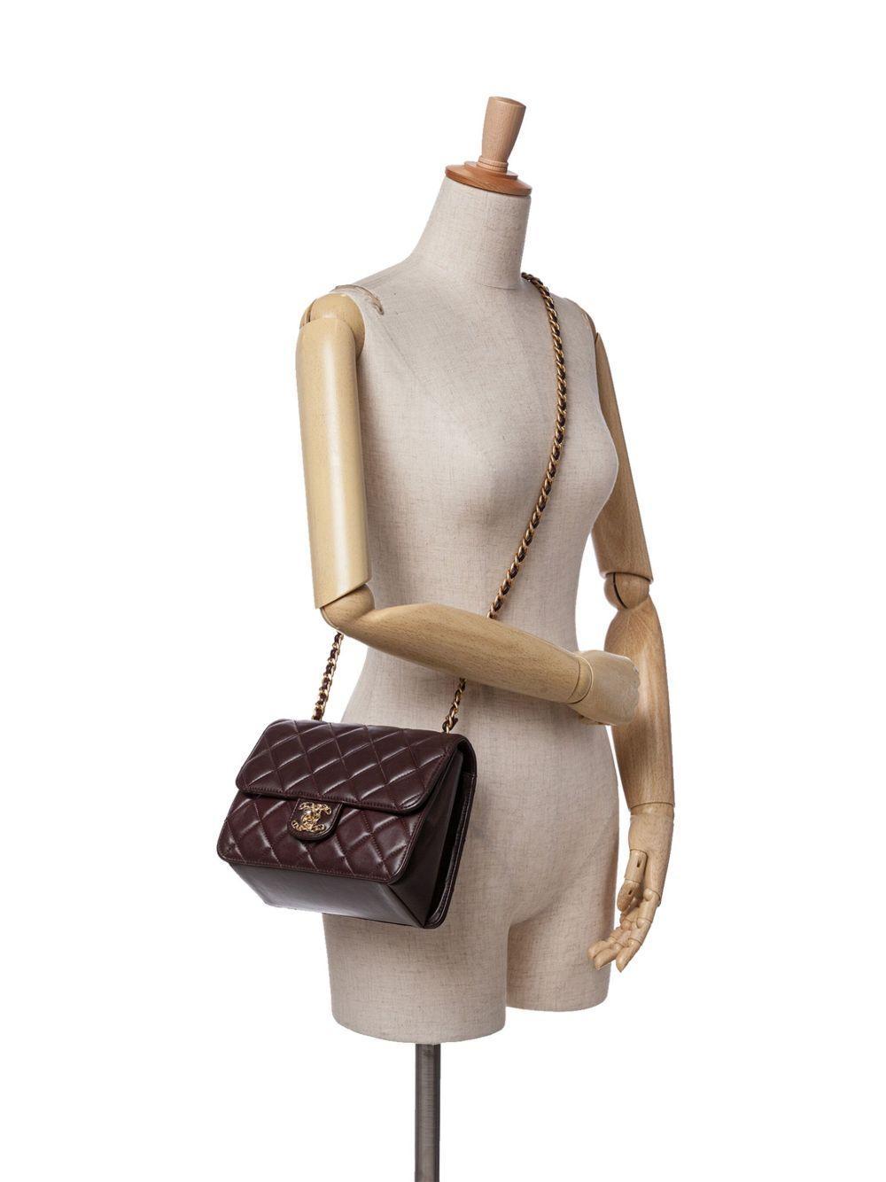 2021-2024 Mini Quilted Shiny Lambskin Single Flap crossbody bag Product Image