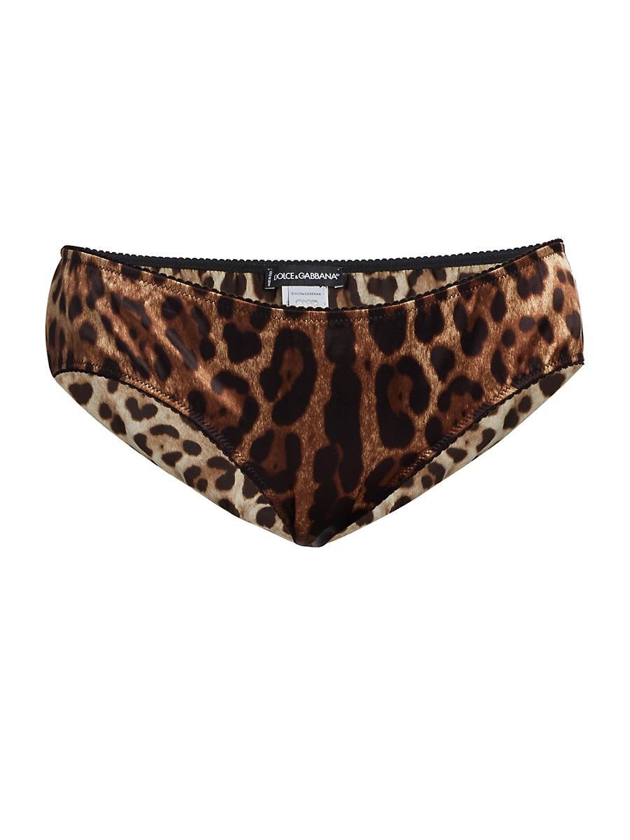 Womens Leopard Silk Hipster Brief Product Image