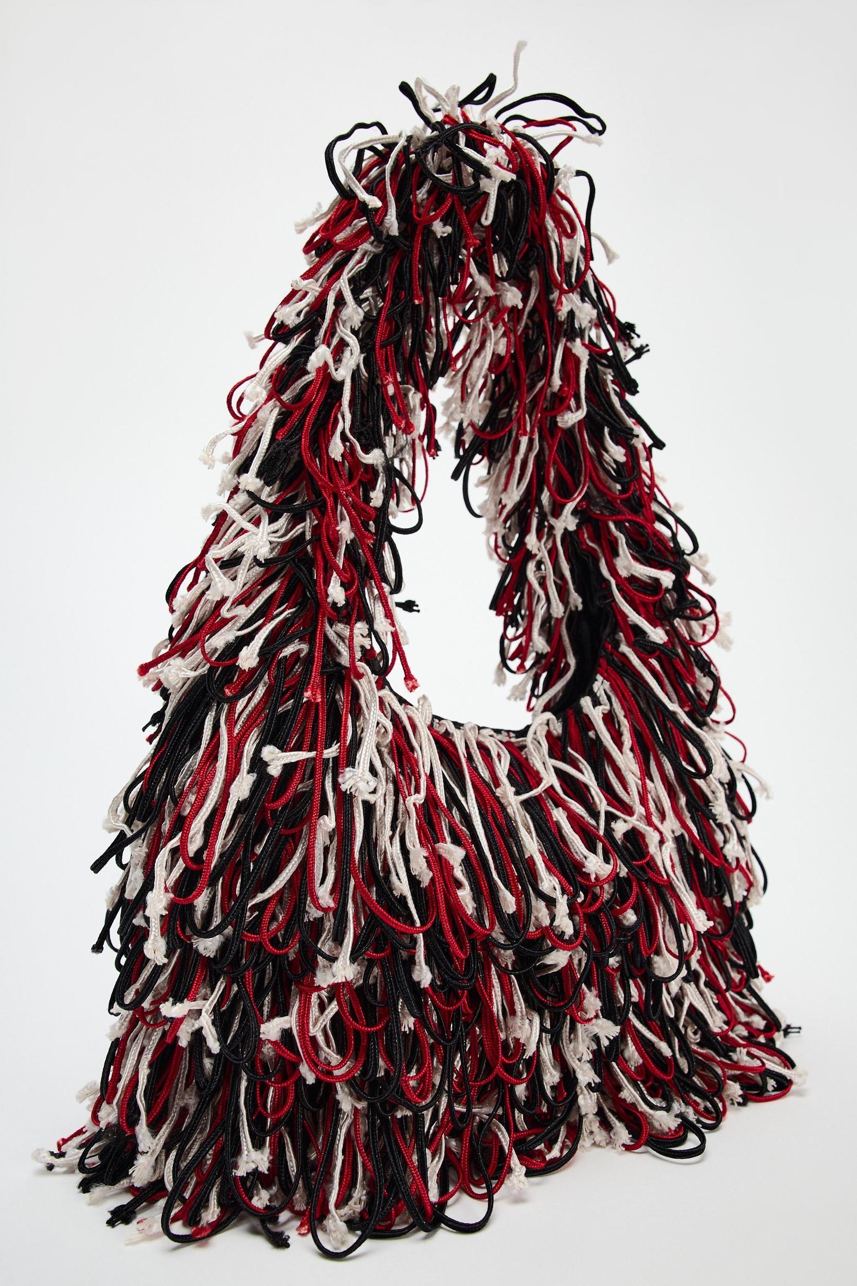 MULTICOLORED FRINGE BUCKET BAG Product Image