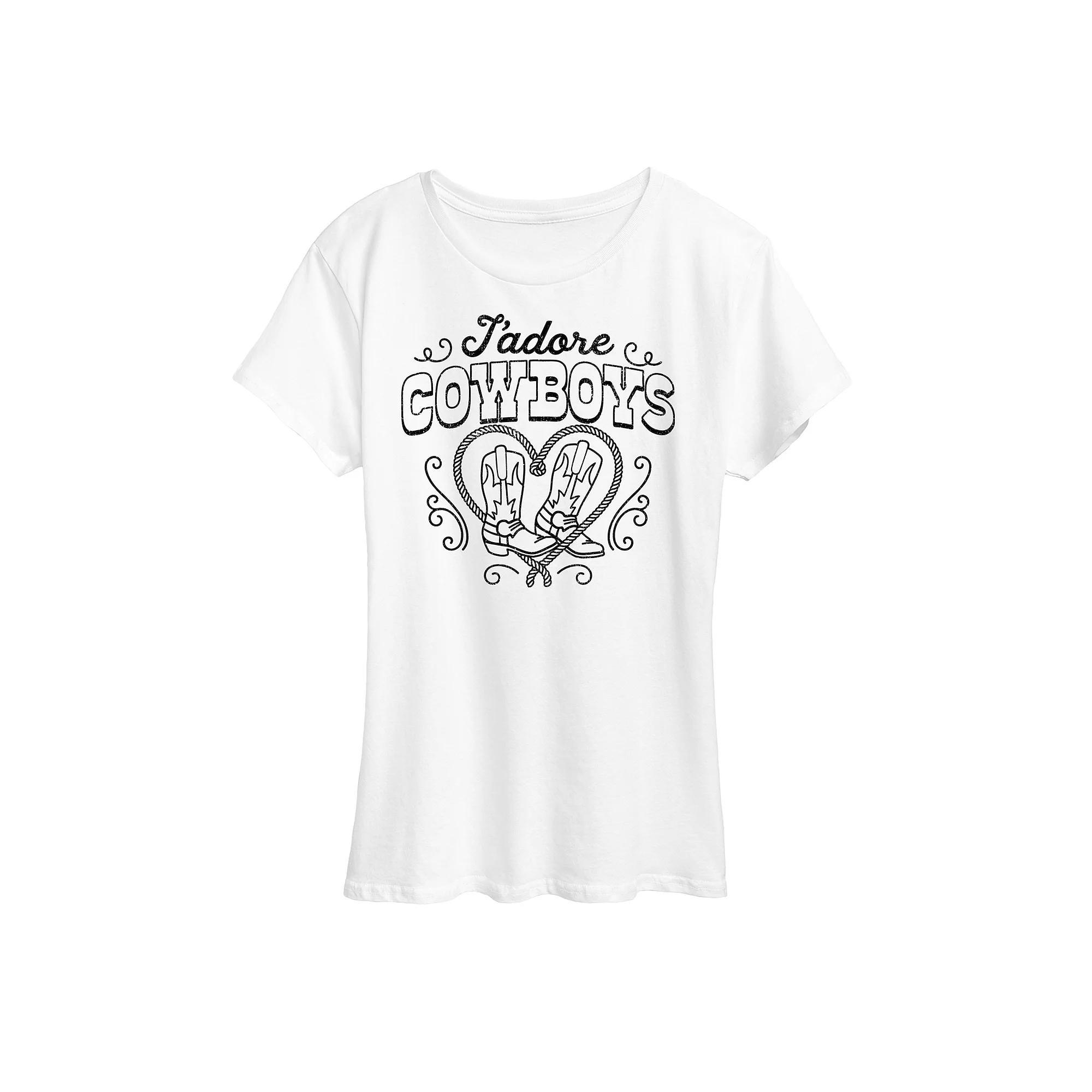 Womens Jadore Cowboys Graphic Tee Product Image