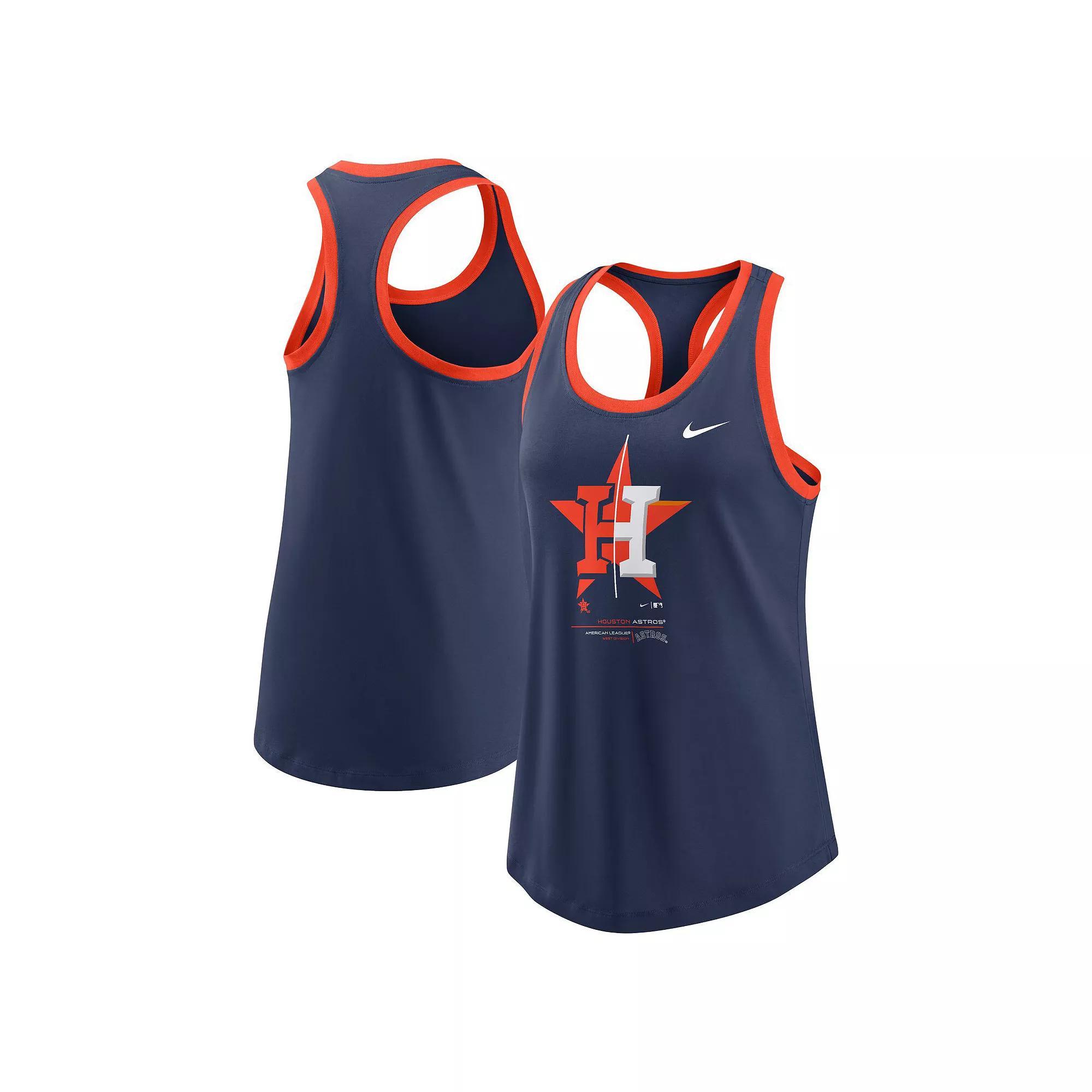 Women's Nike Navy Houston Astros Tech Tank Top, Size: Large, Blue Product Image