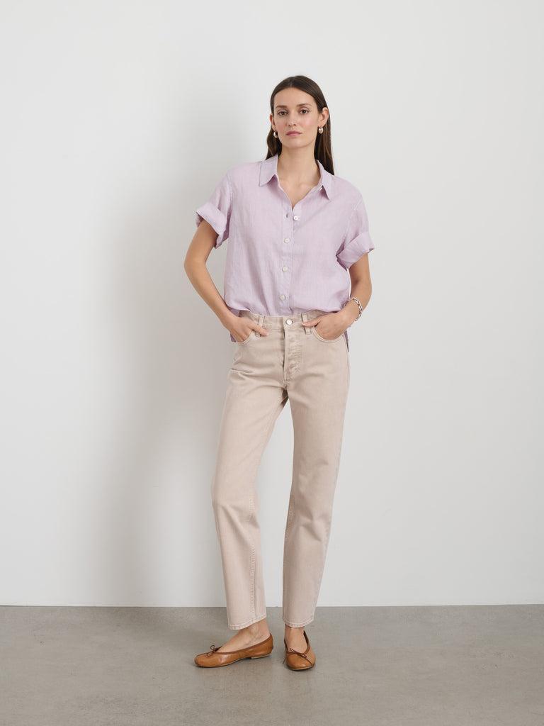 Maddie Shirt In Linen Product Image