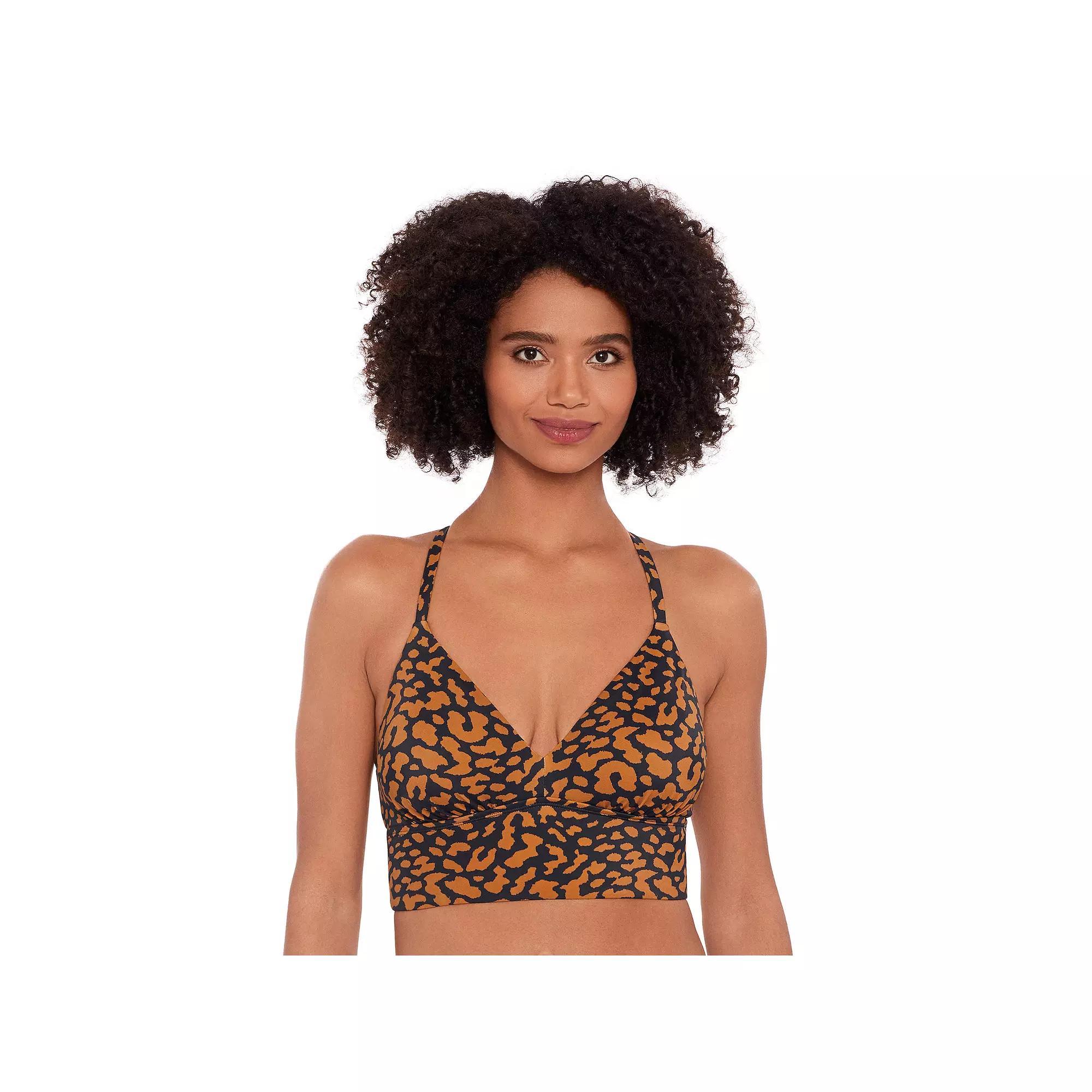Women's Eco Beach Long Line Bralette Swim Top, Size: Large, Swell Skin Product Image