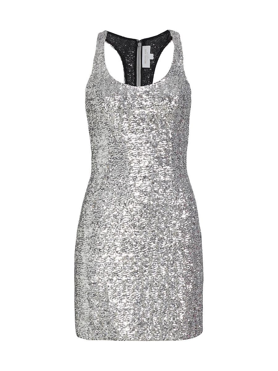 Womens Sequin Tank Minidress Product Image