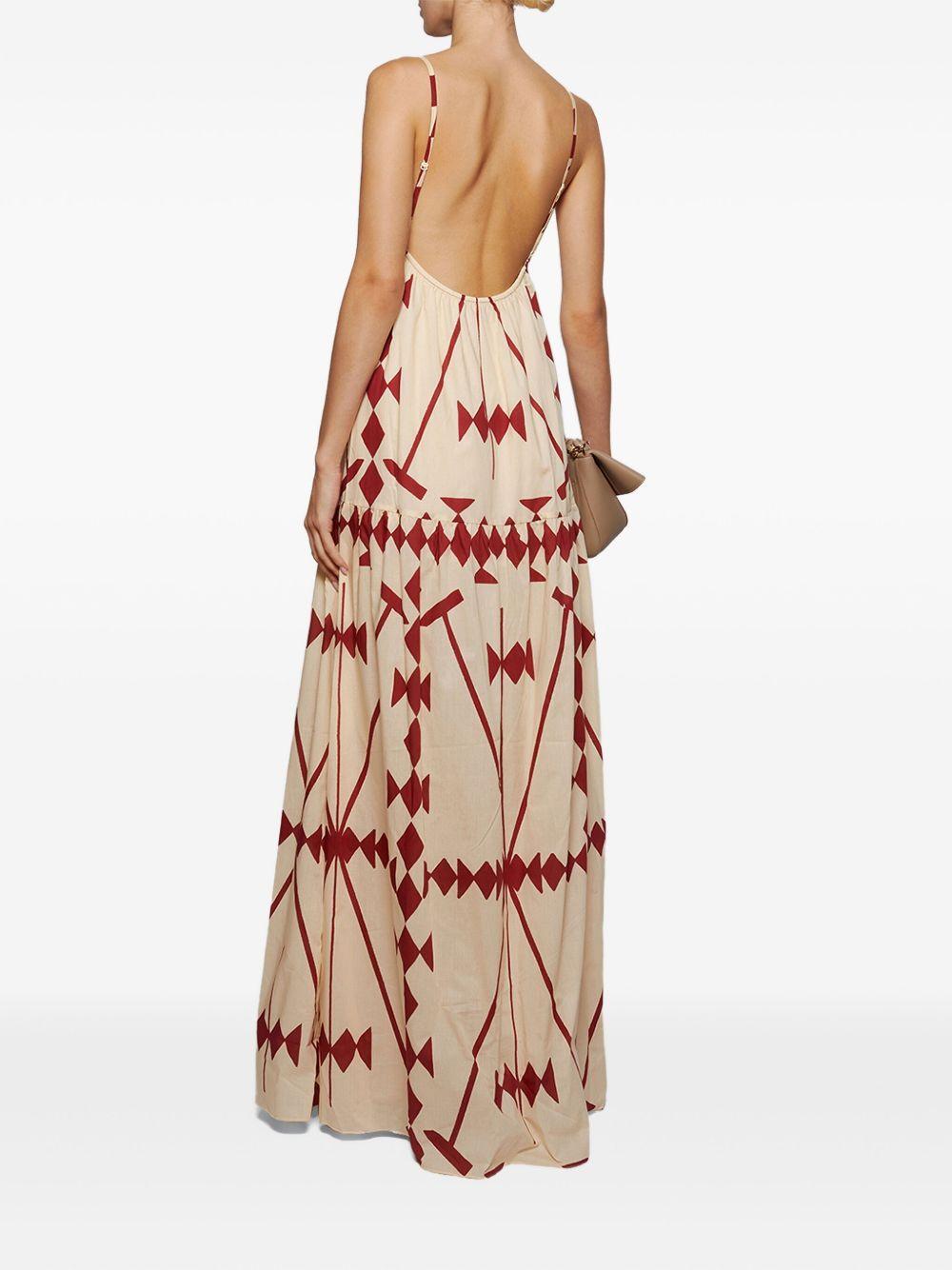 Zea Palm geometric-print dress Product Image
