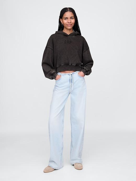 VintageSoft Cropped Hoodie Product Image