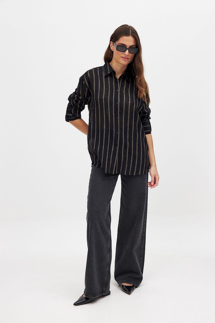 Cuff Detail Oversized Shirt Product Image