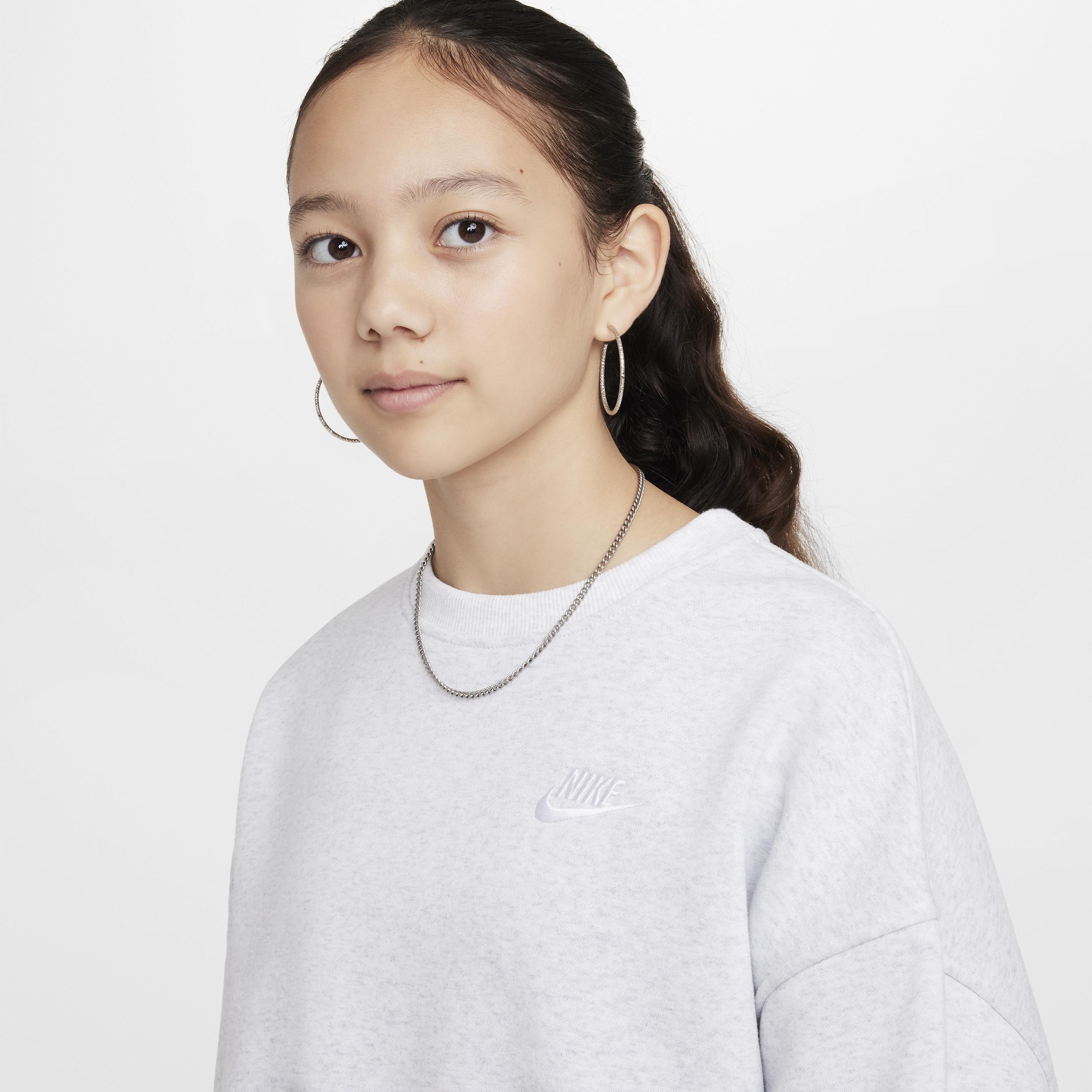 Women's Nike Sportswear Club Fleece Girls' Boxy Crew-Neck Sweatshirt Product Image