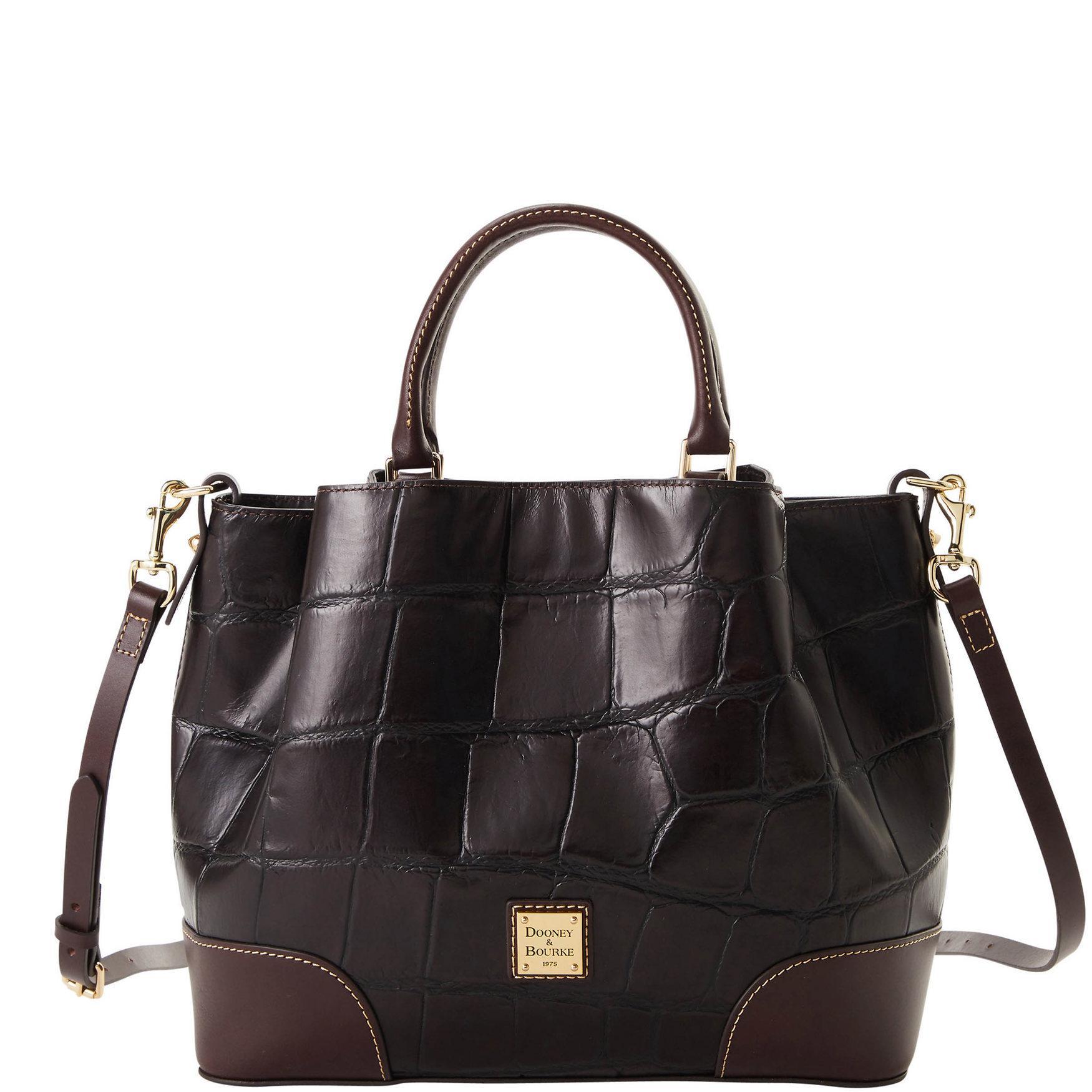 Dooney & Bourke Womens Denison Leather Brenna Bag in Espresso Product Image
