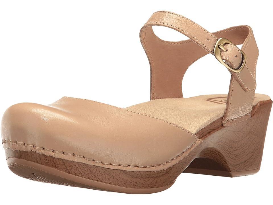 Dansko Sam (Sand Dollar Full Grain) Women's 1-2 inch heel Shoes Product Image